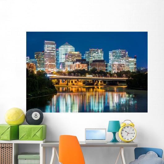 Rosslyn District Skyline Connected Wall Decal