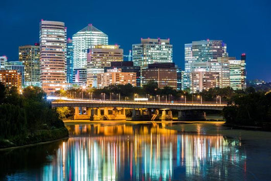 Rosslyn District Skyline Connected Wall Decal