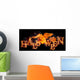 Burning Fire Halloween Wall Decal
