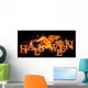 Burning Fire Halloween Wall Decal