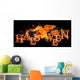 Burning Fire Halloween Wall Decal