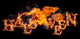 Burning Fire Halloween Wall Decal
