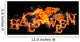 Burning Fire Halloween Wall Decal