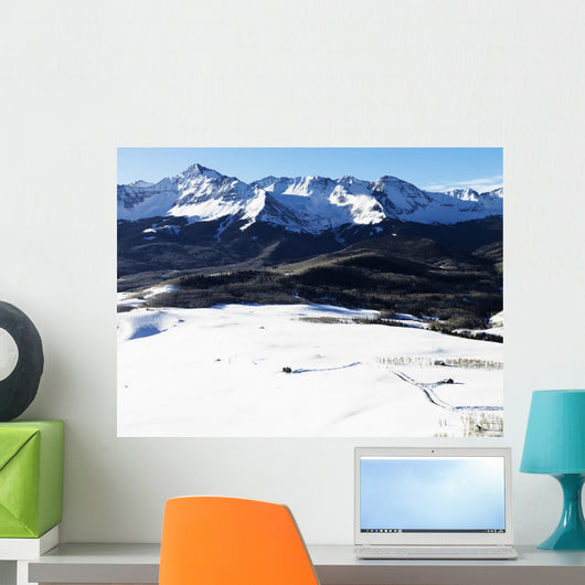 Snowy Colorado Mountain Landscape Wall Decal