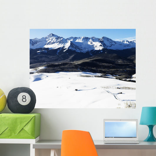 Snowy Colorado Mountain Landscape Wall Decal
