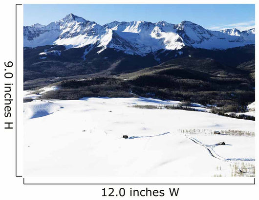 Snowy Colorado Mountain Landscape Wall Decal