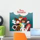 Halloween Ghosts and Children Wall Decal