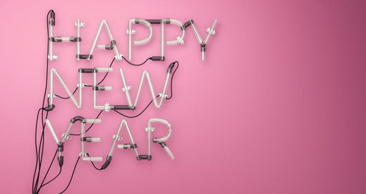 Happy New Year Neon Wall Decal