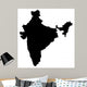 India Map High Res Wall Decal