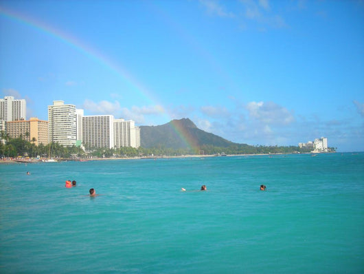 Diamond Head Rainbow Wall Decal