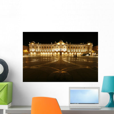Toulouse Capitol Square Wall Decal shown on a wall