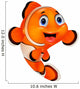 Cartoon Clown Fish Wall Decal
