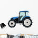 Blue Tractor Wall Decal