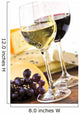 Wineglasses with Red and White Wines Wall Decal