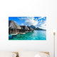 Beach Bungalows Bora Bora Wall Decal