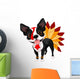 Thanksgiving Boston Terrier Wall Decal