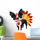 Thanksgiving Boston Terrier Wall Decal