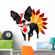 Thanksgiving Boston Terrier Wall Decal