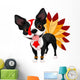 Thanksgiving Boston Terrier Wall Decal
