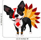 Thanksgiving Boston Terrier Wall Decal