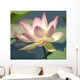 Pink White Lotus Bloom Wall Decal