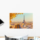Eiffel Tower Sunset Wall Decal