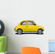 Classic Yellow Italian Supermini Car Wall Decal