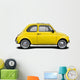 Classic Yellow Italian Supermini Car Wall Decal