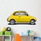 Classic Yellow Italian Supermini Car Wall Decal