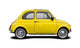Classic Yellow Italian Supermini Car Wall Decal