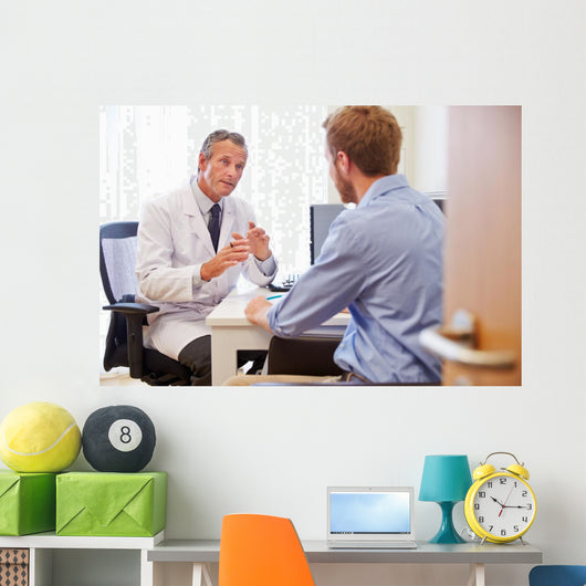 Male Patient Having Consultation Wall Decal
