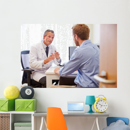 Male Patient Having Consultation Wall Decal