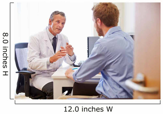 Male Patient Having Consultation Wall Decal