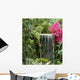 Flowers and Waterfall Wall Decal