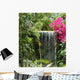 Flowers and Waterfall Wall Decal
