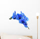 Blue Flower Orchid White Wall Decal