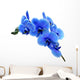 Blue Flower Orchid White Wall Decal