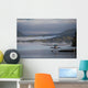 Landed Waterplane Foggy Hills Wall Decal