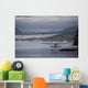 Landed Waterplane Foggy Hills Wall Decal