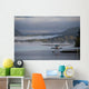 Landed Waterplane Foggy Hills Wall Decal
