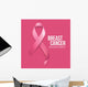 Breast Cancer Awareness Ribbon Wall Decal