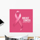 Breast Cancer Awareness Ribbon Wall Decal