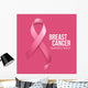 Breast Cancer Awareness Ribbon Wall Decal