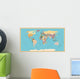 Vintage World Map Wall Decal