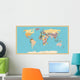 Vintage World Map Wall Decal