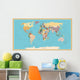Vintage World Map Wall Decal