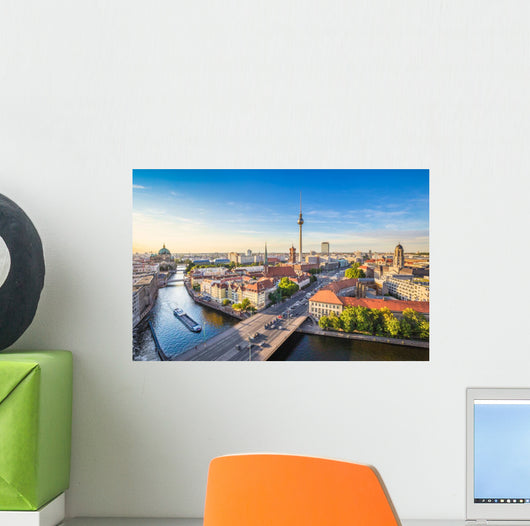 Spree River Berlin Skyline Wall Decal