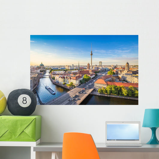 Spree River Berlin Skyline Wall Decal