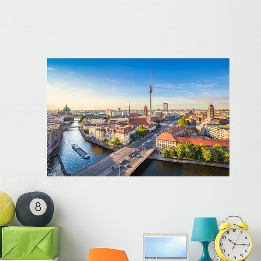 Spree River Berlin Skyline Wall Decal