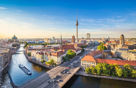 Spree River Berlin Skyline Wall Decal